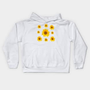 Sunflowers Bloom -  Hello Summer - Yellow Flowers Kids Hoodie